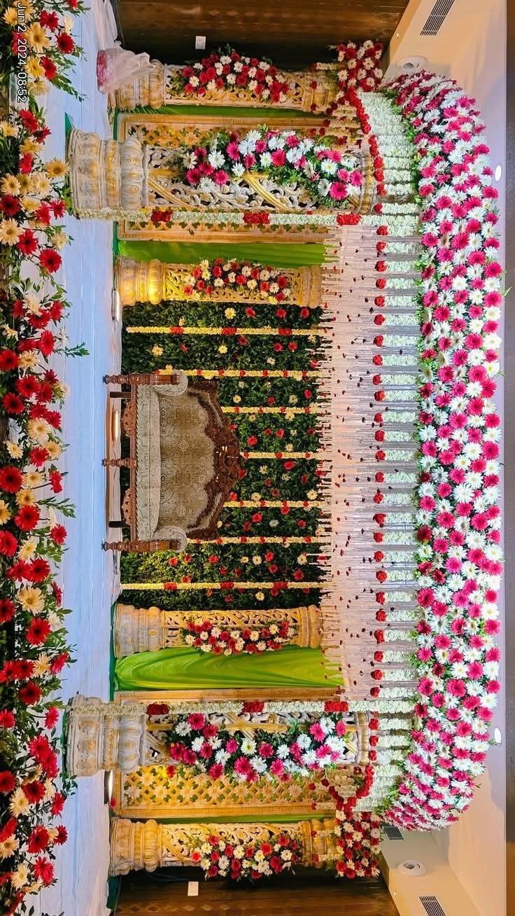 Traditional wedding venue decoration